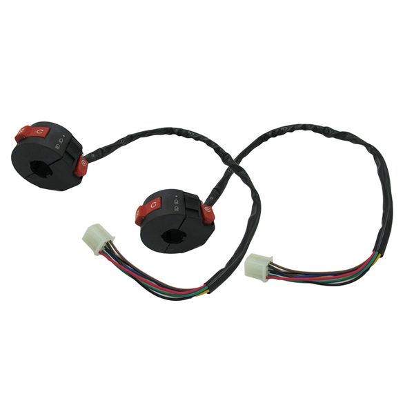 

2pcs 7 провода левого handlebar выключатель кнопка корпус 50 70 90 110 125cc atv quad