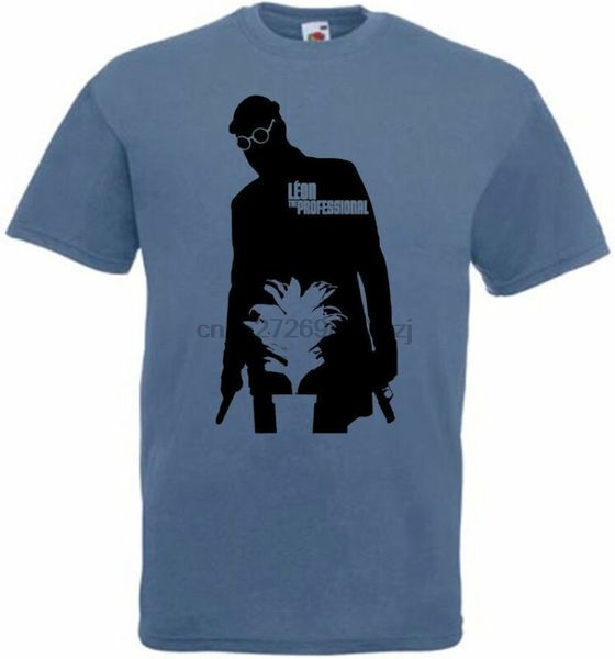 

leon the professional v27 t shirt steel blue movie poster all sizes s-5xl