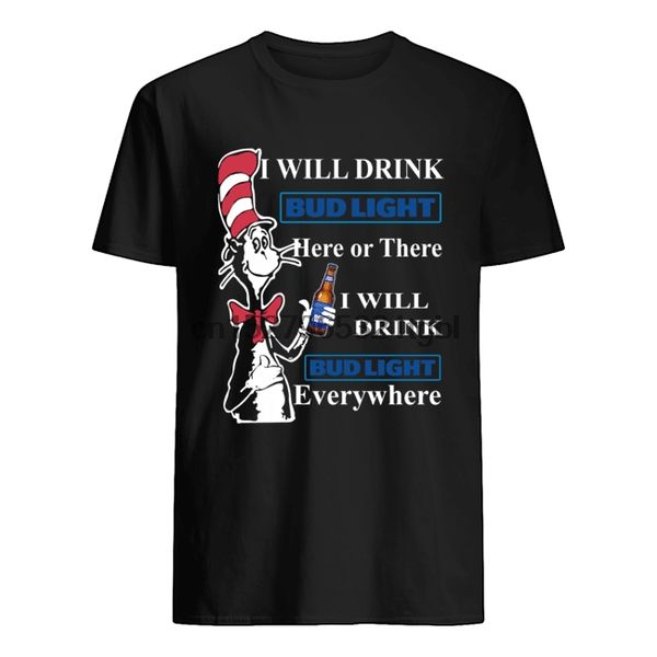 

harajuku streetwear shirt men sam i am выпью bud light здесь или там рубашку