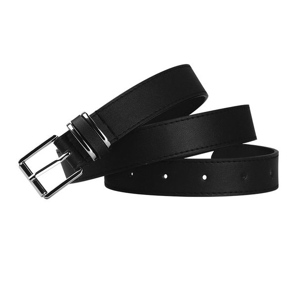 

casual arrivals time-limited belts fashion designers leather belt female simple korean version of the waistband chic leisure retro square si, Black;brown