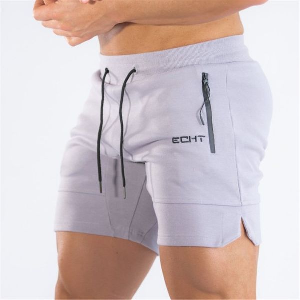

zipper garnish hawaii short bermuda masculina 2020 new fit fashion men summer shorts gyms mesh breathable fitness pants, White;black