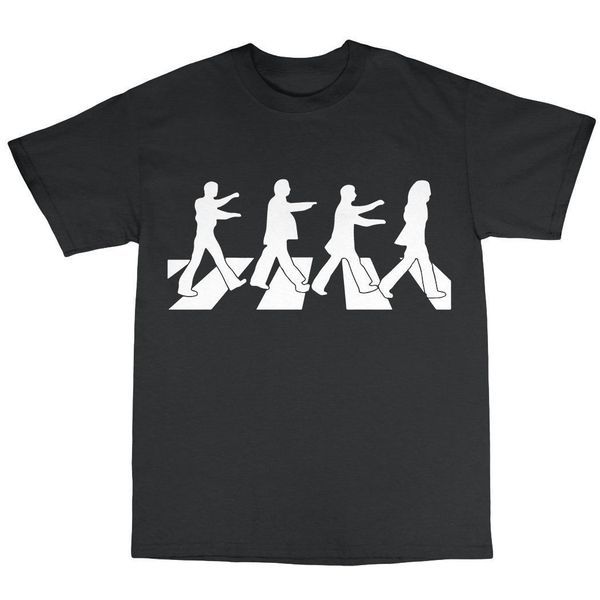 

зомби-роуд футболка 100% хлопок abbey halloween geek подарков present