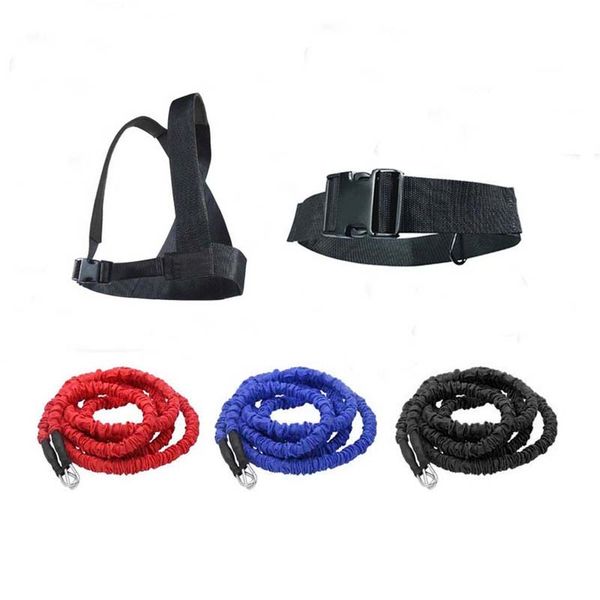 

1set 50lb double running resistance band training pull rope stretch ropes explosive force jumping fitness equipment