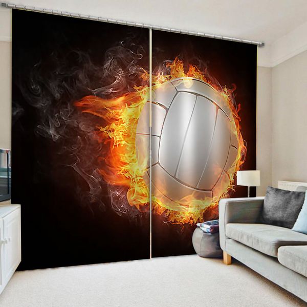 

2 panel/set 3d window curtains wolf printing drapes for bedroom black blackout curtains ball curtain