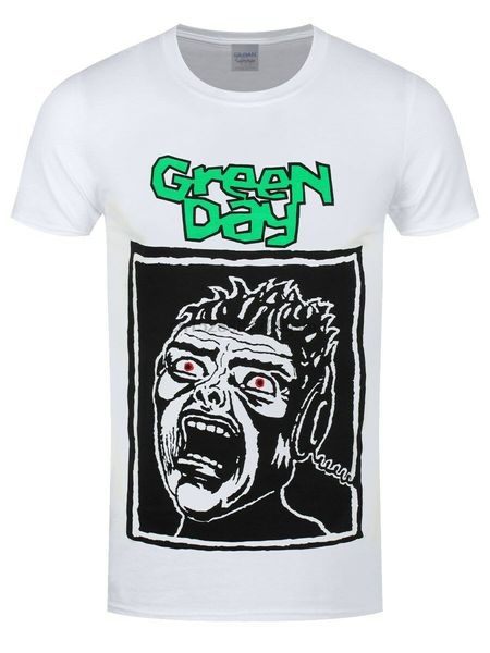 

green day t-shirt scream mens white