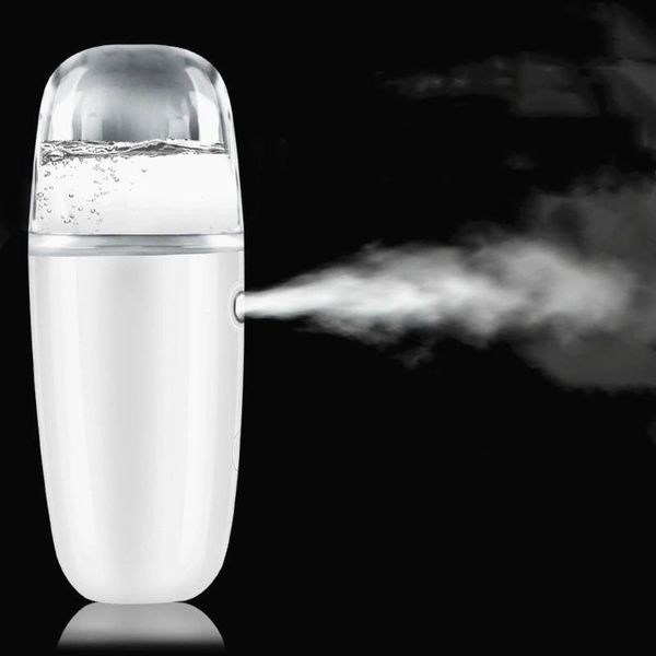 

usb rechargable air humidifier alcohol mist sprayer handheld water nano face steamer for car home refresh moisturize mister maker