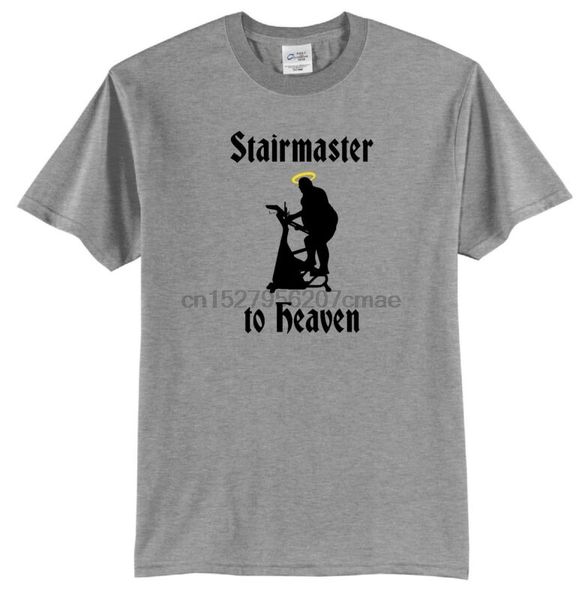

stairmaster to heaven t-shirt chuck palahniuk quote obesity active wear gym fat