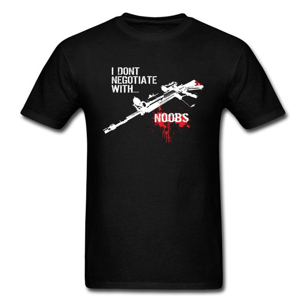 

dont negotiate with noobs dark souls gift t-shirts sheriff all cotton t shirt for men friend t shirt summer/autumn