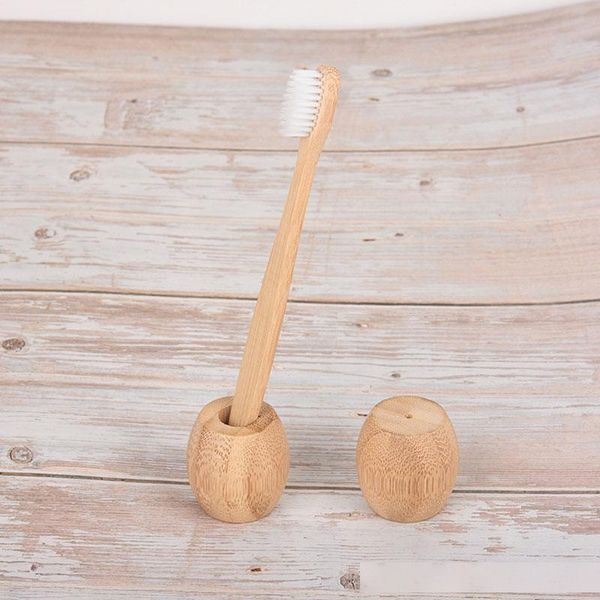

new biodegradable natural bamboo toothbrush holdere washroom bathroom accessories eco friendly tooth brushes case