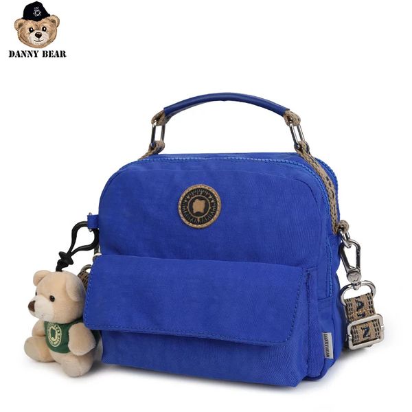 

danny bear solid color classical fabric crossbody bag vintage dbwb7118026