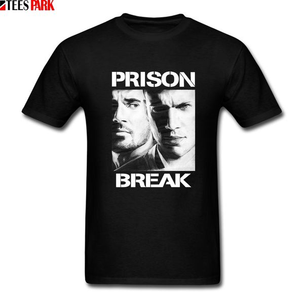 

t-shirt solid prison break wentworth miller and dominic purcel tee shirts for sale new color student men solid street style tees