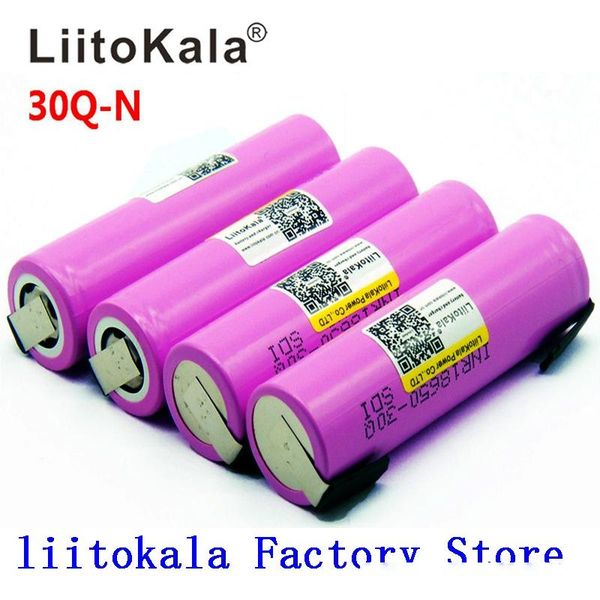 

onsumer electronics litokala original 18650 battery inr18650 30q 20a 3000mah discharge li-ion rechargeable 18650 battery rechargeable bat