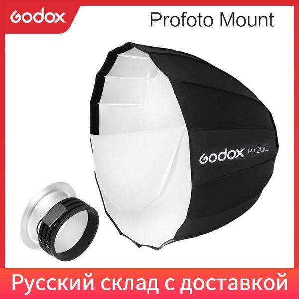 

light stands & booms godox p120l 120cm deep parabolic profoto mount softbox for studio flash speedlite reflector po