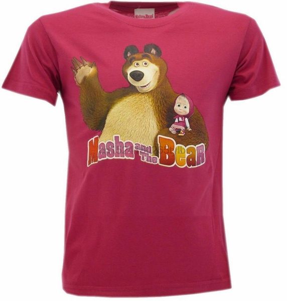 

t-shirt masha and bear together even original colors for baby 4 colors