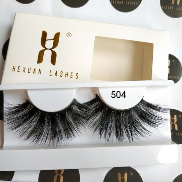 

false eyelashes hexuan luxury 25mm long mink strips 5d lashes natural thick for makeup beauty