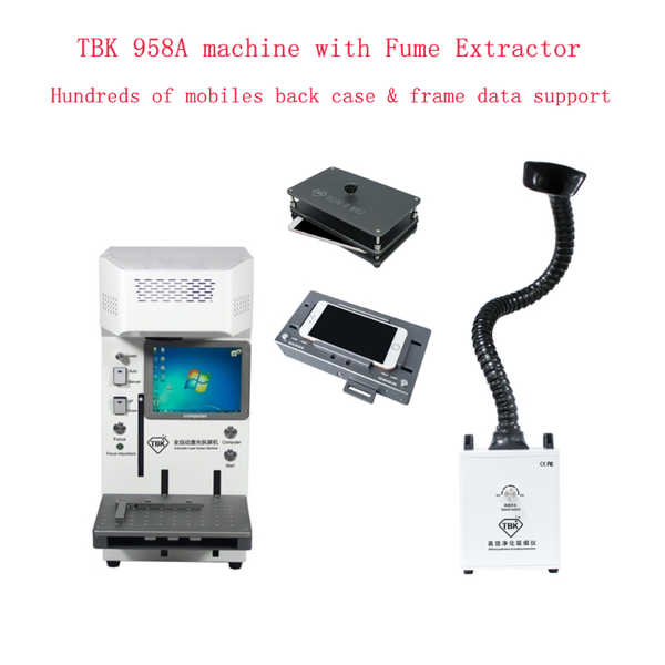 

tbk 958a separating engraving machine auto focus lcd mini laser diode repair machine 6w for iphonex xs max 8 8