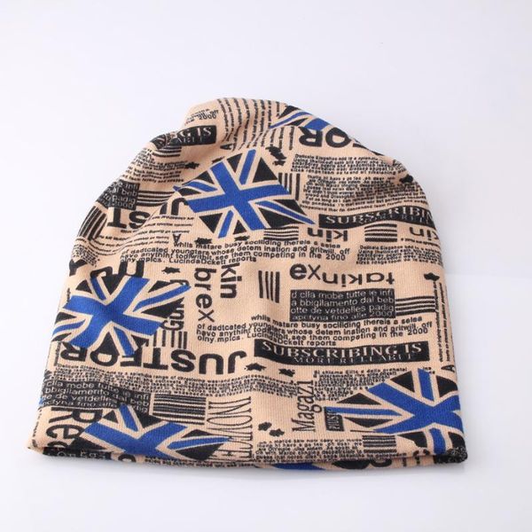

winter nation hat letter beanie women british flag day knit skullies 2020 crochet female casquette gorros de lana mujer pile cap, Blue;gray