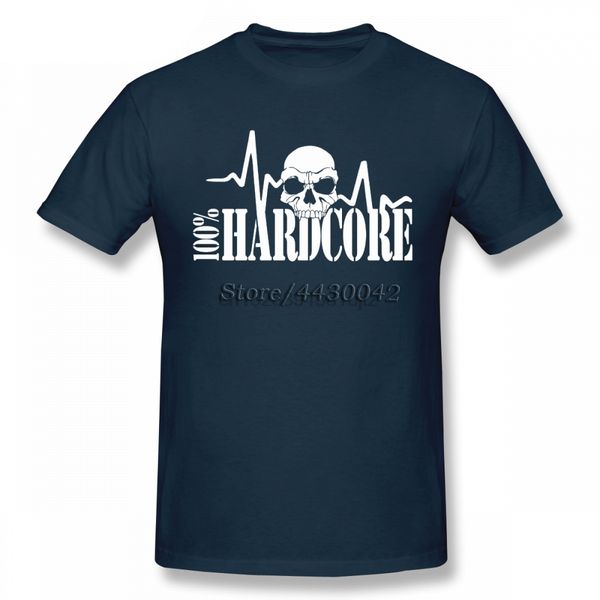 

hardcore skull t-shirt for men short sleeve cotton plus size custom tee