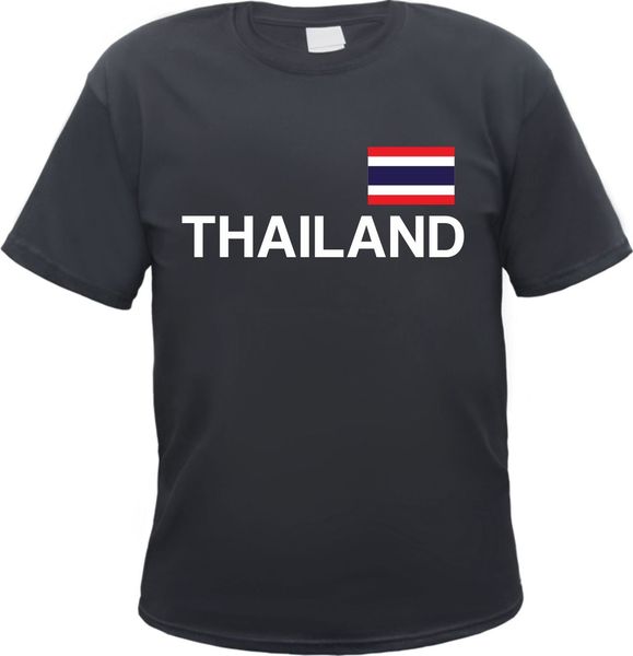 

таиланд футболка с флагом print - black white - s в 3xl - азия бангкок