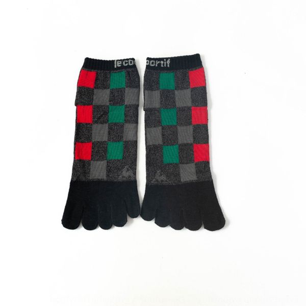 

men's cotton five-finger casual style breathable sweat-absorbent deodorant socks men's toe cotton socks waxla, Black