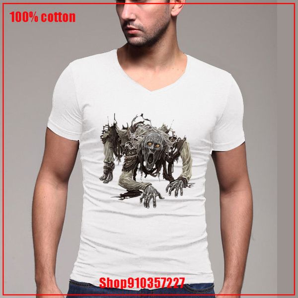 

halloween zombie clear v-neck short sleeve men t shirt slim fit t-shirt men casual summer t shirt t-shirt mens clothing