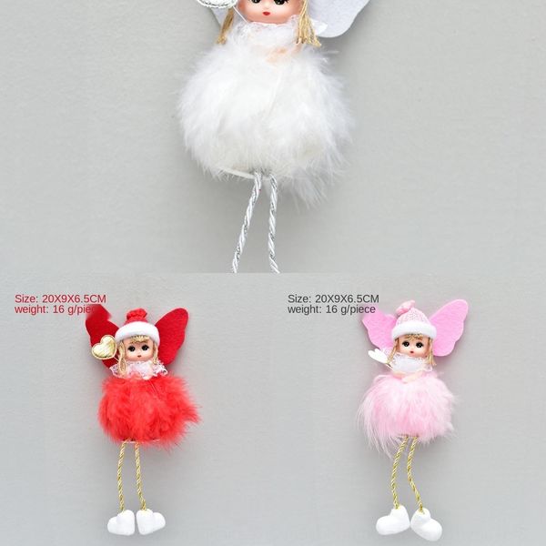 

new decorations tree doll feather angel cute style new christmas decorations christmas tree pendant pendantdoll pendantfeather angel pendant