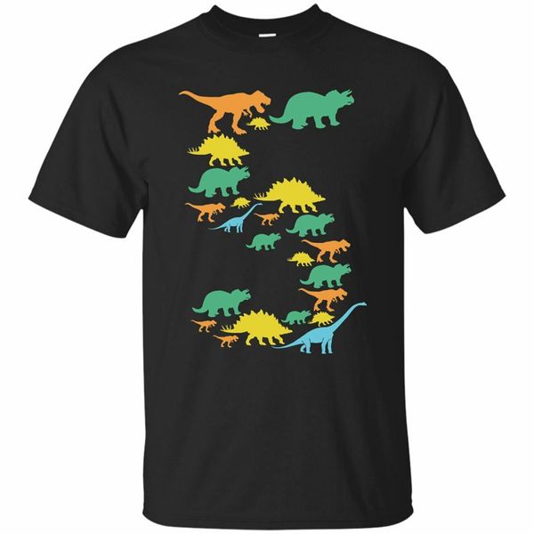 

kids dinosaur 5th birthday gift t-shirt for 5 year old boys girls children youth homme customized tee shirt