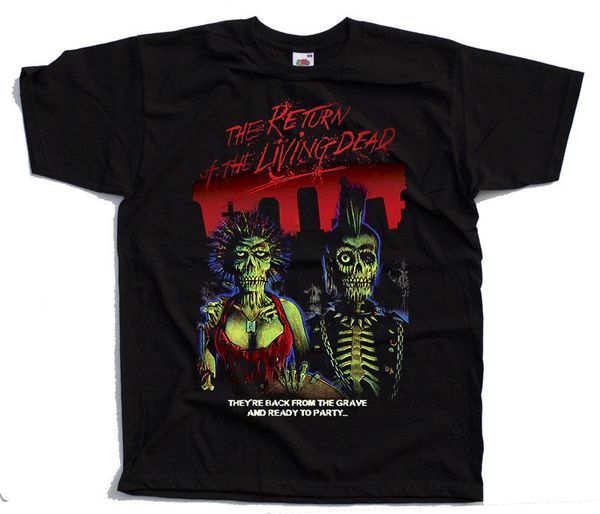 

возвращение живых мертвецов v3 poster 1985 t shirt black все размеры s 4xl