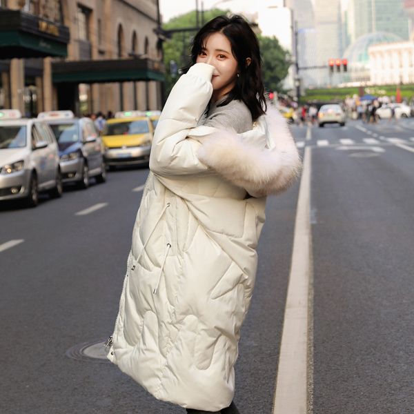 

2020 fashion solid white duck down coat winter clothes for women, Black