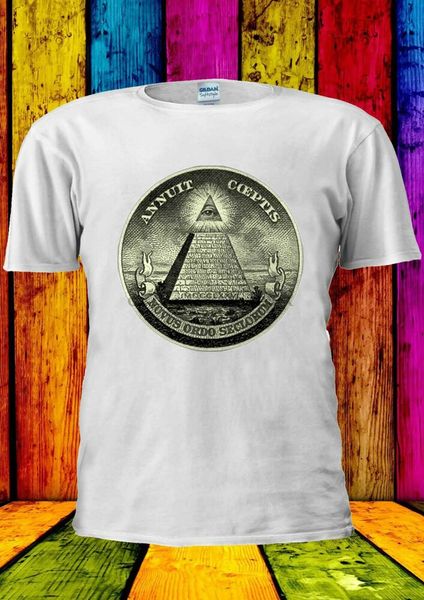 

illuminati mason masonic dollar t-shirt vest tank men women 1307(1