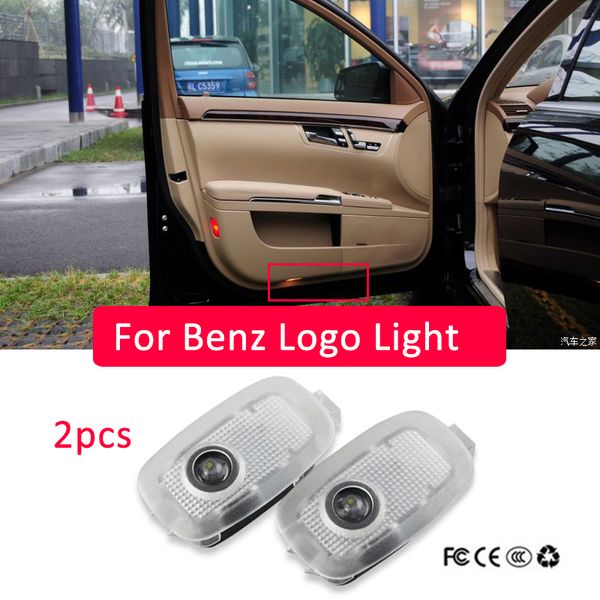 

2x for s w221 s350 s450 s300 s500 s63 s65 2006-2013 led car door logo laser projector light accessories