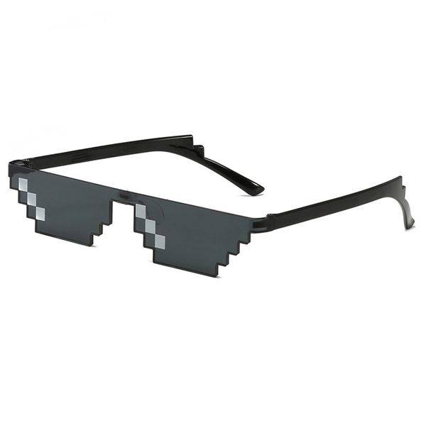 

mosaic 8 bit pixel thug life sunglasses men glasses men women funny shades 6 bits pixel mosaic glasses unisex, White;black