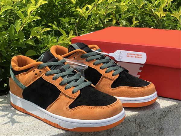 

аутентичный керамические dunk sp низких кроссовки мужчины женщина оранжевый черная керамическая нори скейтборд обувь открытых кроссовки с ор