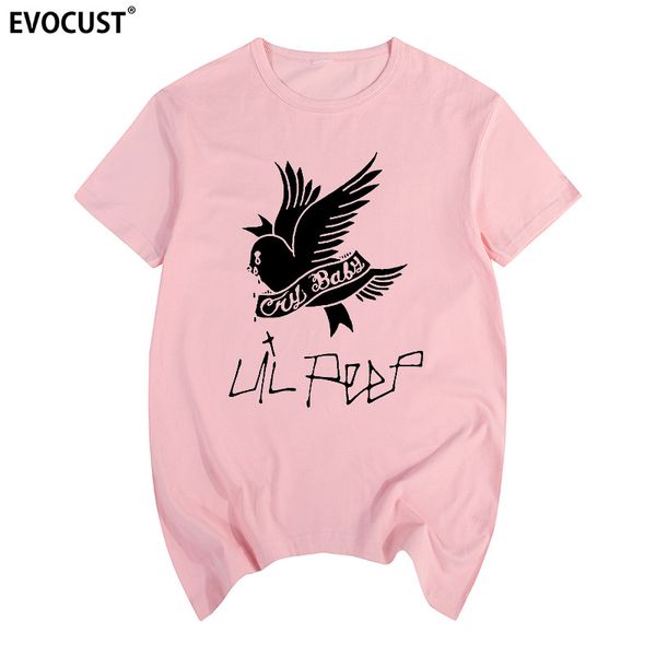

lil peep music man summer graphic tees singer hellboy hiphop rapper cry baby t-shirt cotton men t shirt new women tee fashion
