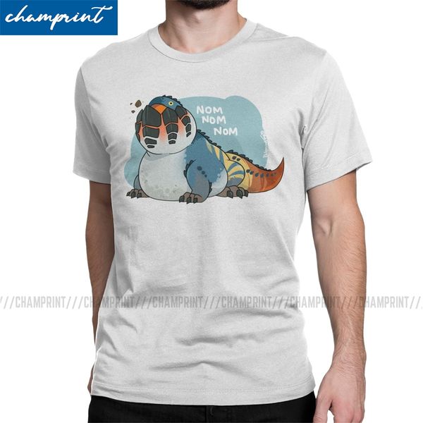 

dodogama monster hunter world t shirt men's 100% cotton creative t-shirts crewneck mhw game tees short sleeve clothes gift