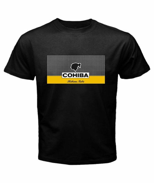 

cohiba finest кубинская сигара logo mens black tshirt s m l gym tee shirt