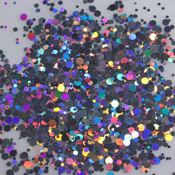 

1 box matting series nail sequins flakies round colorful nails flakies paillette accessories 3d nail art decoration in box, Silver;gold