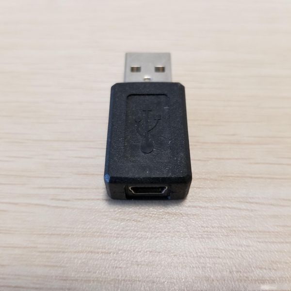 

usb type a male to mini type b female adapter converter plug data jack black