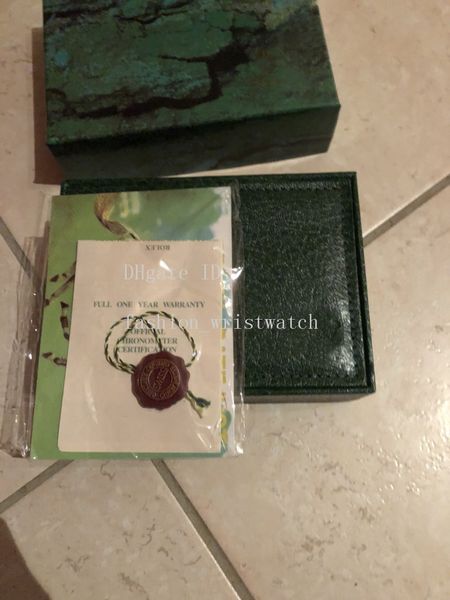 

luxury watches mens for watches box handbag inner outer womans watches boxes 128238 126334 116719 green box booklet card, Black;blue