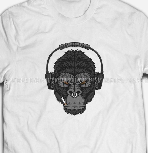 

женщины люди обезьяна обезьяна горилла музыка 100% хлопок s-xxxxxl печатной футболка тройник