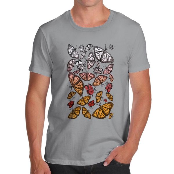 

men's group of butterflies premium cotton t-shirt stylish custom tee shirt