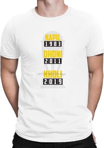 

cricket worlcup mens t shirts team kapil dhoni virat kohli india men men street wear tees