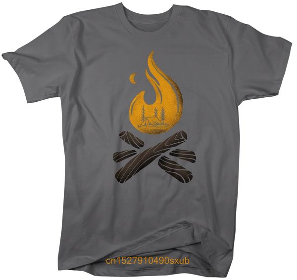 

мужчины tshirt мужские костер кемпинг t shirt hipster рубашка лагерь рубашка костёр рубашка hipster костер