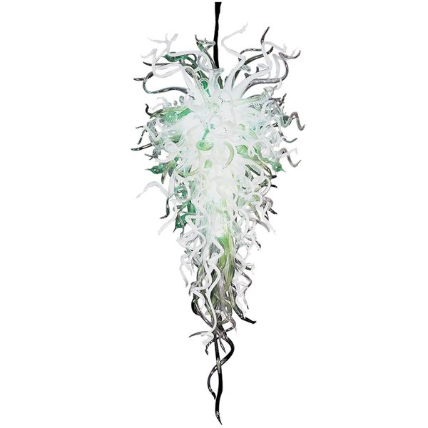 

lamps modern art chandeliers spring green and white 100% hand blown glass chandelier lightings led large lighting fixtures