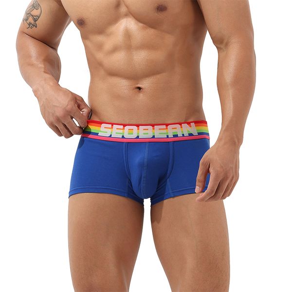 

mens cotton boxer shorts seobean underwear wholesale store mix order new style cotton underpants 00213, Black;white