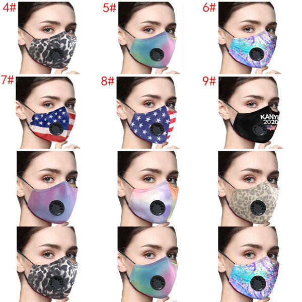 

cotton face washable mask women fashion face masks with pm2.5 filter breather valve anti-f c2ps1