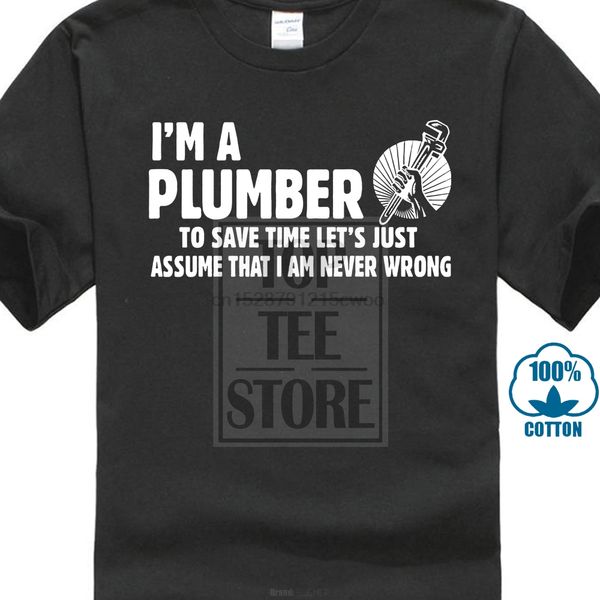 

o neck short sleeve tee shirts plumber t shirt funny plumber t shirt gift plumbing t shirts men t-shirt cool newest