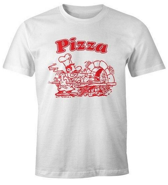 

pizza shirt schachtel motiv italiano italien fun-shirt cotton tshirt short-sleeved tee shirt