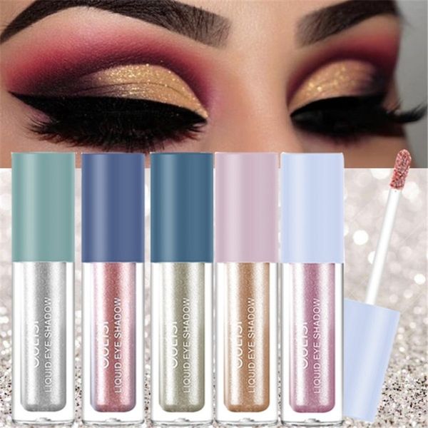 

1pc 5 color liquid glitter eyeshadow pencil shimmer eyeshadow waterproof long-lasting shimmer eye makeup accessorices
