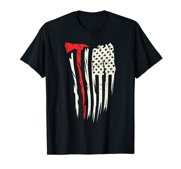 

axe throwing american flag axe vintage hatchet tossing gift t-shirt
